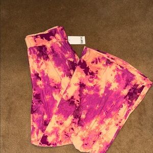 Bar III Vibrant Pink and Orange Wide Leg Pants